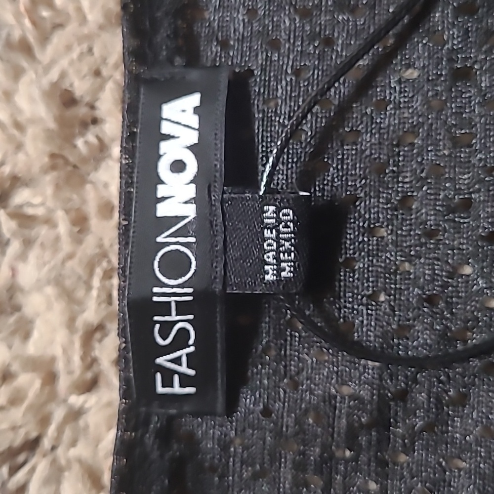 Fashion Nova Brooklyn Babe Lace Jersey Tee - Black Size Medium - Picture 4 of 10